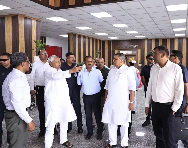 मुख्यमंत्री ने वाल्मी परिसर, पटना स्थित बिपार्ड स्किल पार्क के दक्षता भवन का किया निरीक्षण, अधिकारियों को दिये निर्देश Nitish Kumar