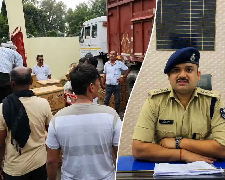 समस्तीपुर: बिहार में तस्करों का नया जुगाड़ फेल, 1.4 करोड़ की 8605 लीटर शराब जब्त