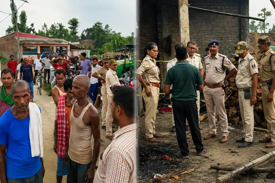 तडके तीन बजे ब्लास्ट से दहल गया गांव, पुलिस जांच में जुटी