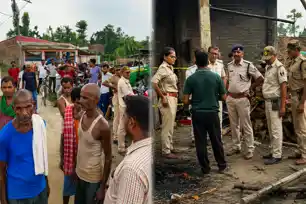 तडके तीन बजे ब्लास्ट से दहल गया गांव, पुलिस जांच में जुटी