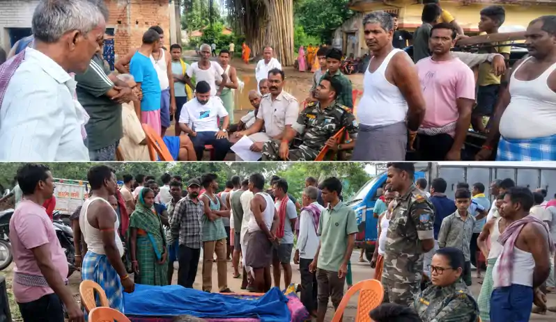 दुमका: शव को NH पर रख किया हंगामा, इस मांग पर अड़ गए ग्रामीण, पहुंचे बड़े-बड़े अधिकारी दुमका: शव को NH पर रख किया हंगामा, इस मांग पर अड़ गए ग्रामीण, पहुंचे बड़े-बड़े अधिकारी