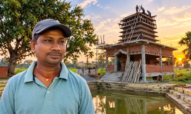 भक्त हो तो ऐसा! सपने में मिला मंदिर बनाने का आदेश, कमाई का बड़ा हिस्सा लगा रहे पंकज भक्त हो तो ऐसा! सपने में मिला मंदिर बनाने का आदेश, कमाई का बड़ा हिस्सा लगा रहे पंकज