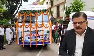 'जस्टिस ऑन व्हील्स' न्याय रथ रवाना, ग्रामीणों को बताए जाएंगे कानूनी अधिकार