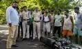 दो ट्रैक्टरों की मौत की रेस, बाइक सवार की चली गयी जान, पुलिस जांच में जुटी