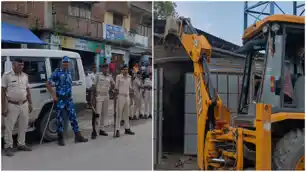 बिहार: अतिक्रमण पर चला बुलडोजर, कई दुकानें ध्वस्त