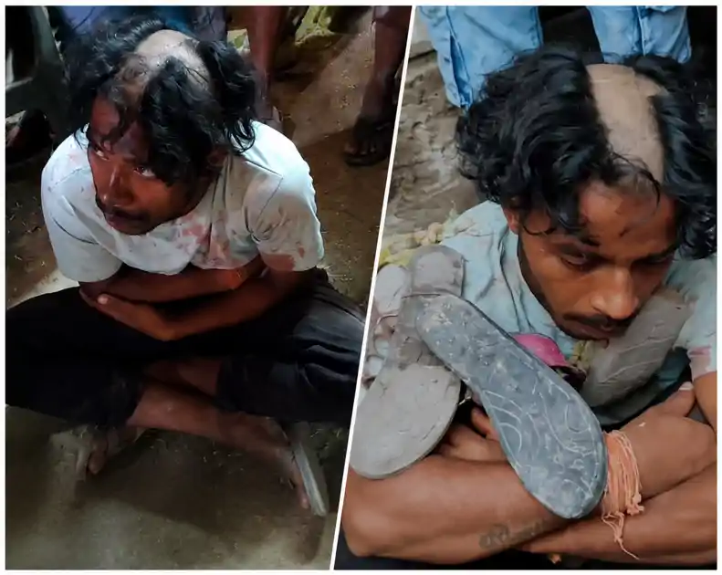 प्रेमिका से मिलना प्रेमी को पड़ा भारी, पहले सिर मुंडवाया, जूते-चप्पल की माला पहनाई! फिर.. 