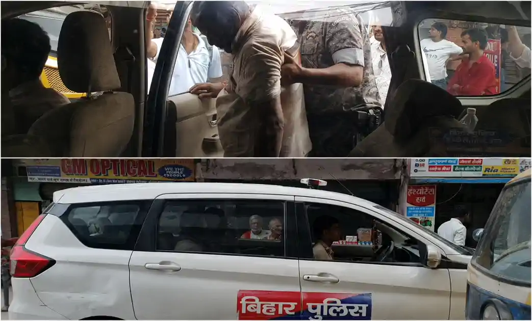 सिवान: हाफ पैंट टी-शर्ट में होमगार्ड जवान का बीच सड़क पर हाई वोल्टेज ड्रामा, पुलिस पहुंची तो...