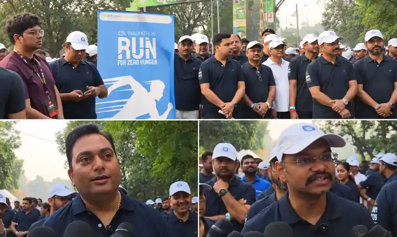 7 किलोमीटर चला वाकाथान, वेदांता ESL ने दिया फिटनेस और भूखमुक्त समाज का संदेश