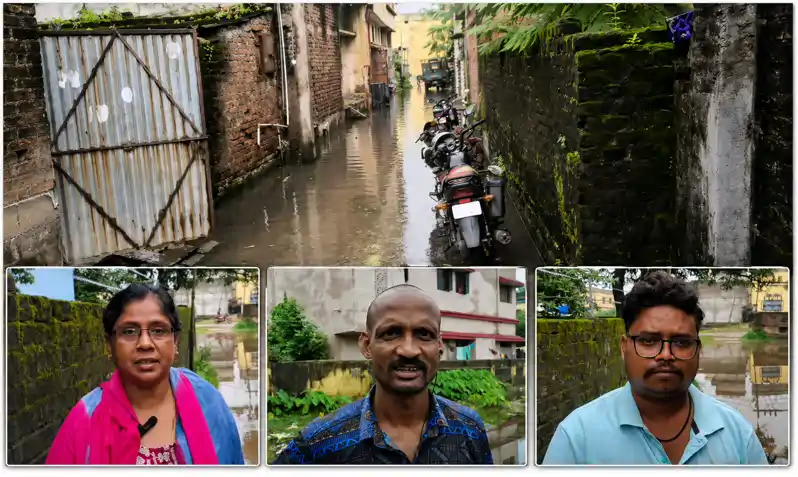 बरसात में खुली चास नगर निगम की सिवरेज व्यवस्था की पोल, हर कदम पर कुव्यवस्था