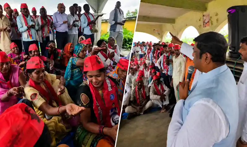आरक्षण नहीं तो वोट नहीं, मुकेश सहनी ने गंगाजल देकर निषाद समाज को दिलाया संकल्प