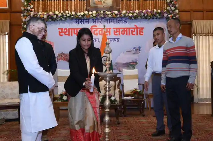 झारखंड लोकभवन में संयुक्त रूप से मनाया गया नागालैंड और असम का स्थापना दिवस