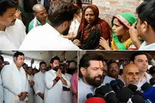 अमित शाह से मिलकर भरत तिवारी के घर पहुंचे चिराग पासवान, हुए भावुक, सब रोने लगे, 'एनकाउंटर नहीं, मर्डर है'