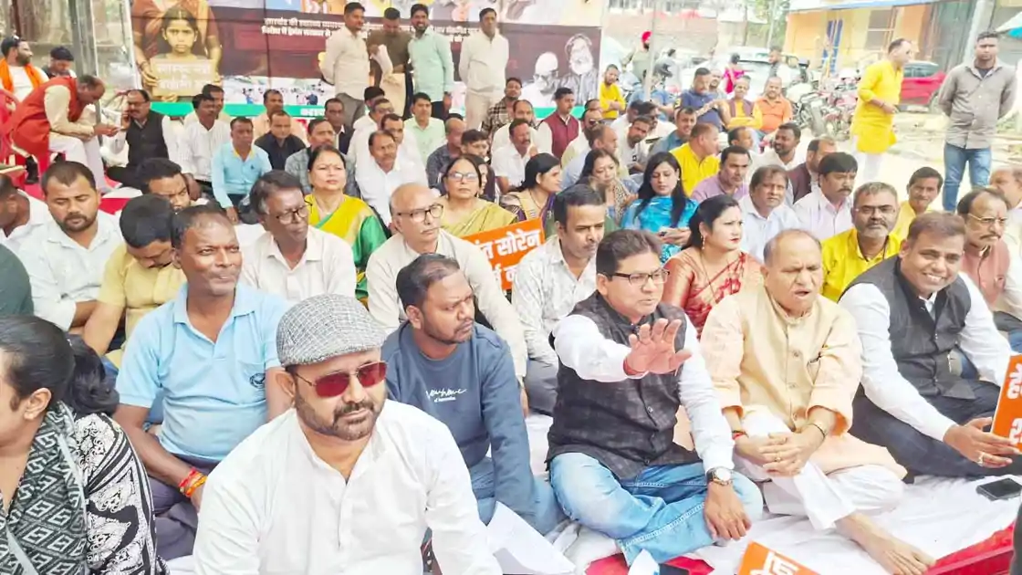 चाईबासा थैलेसीमिया कांड पर भाजपा का प्रदेशव्यापी विरोध, कहा- इस्तीफा दें स्वास्थ्य मंत्री