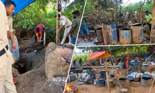तारेगना टोक पर 15 अवैध शराब भट्ठी ध्वस्त, 29,350 किलो जावा महुआ पास नष्ट तारेगना टोक पर 15 अवैध शराब भट्ठी ध्वस्त, 29,350 किलो जावा महुआ पास नष्ट