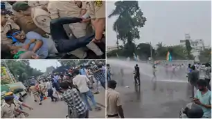 पटना में फिर भारी बवाल, छात्रों को पुलिस ने घसीटा, बैरिकेडिंग तोड़ी, वाटर कैनन...कांग्रेस-पप्पू यादव भी...