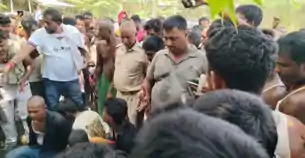भूमि विवाद में खूनी संघर्ष, एक दर्जन घायल, तीन आरोपी ग्रामीणों के हत्थे चढ़े
