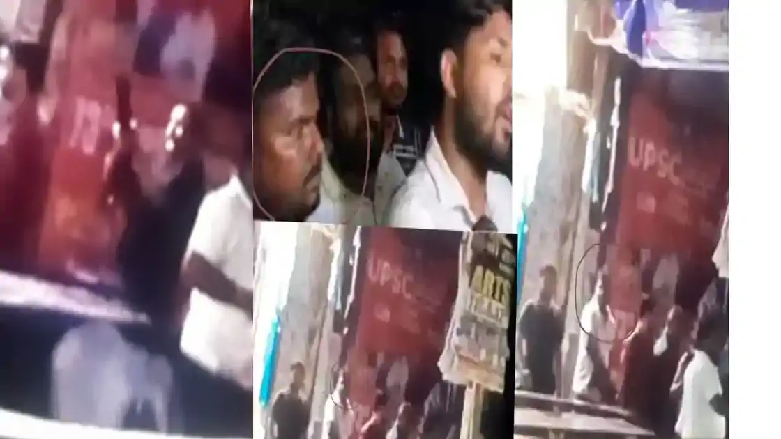 खान सर की कोचिंग के बाहर फायरिंग करता दिखा बॉडीगार्ड! बयान देते  समय पीछे था शख्स, वायरल Video पर बवाल...  