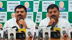 'लालू यादव की वजह से बिहार को दशकों तक खामियाजा भुगतना पड़ा' जदयू का 'नीतीश संवाद' अन्याय का हिसाब अब जनता... 'लालू यादव की वजह से बिहार को दशकों तक खामियाजा भुगतना पड़ा' जदयू का 'नीतीश संवाद' अन्याय का हिसाब अब जनता...