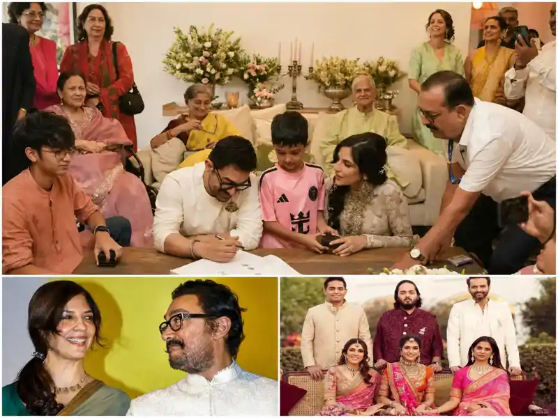आमिर खान ने 61 की उम्र में गौरी स्प्रैट से की तीसरी शादी, जानें कितनी छोटी हैं उनकी पत्नी? दोनों के बेटे... आमिर खान ने 61 की उम्र में गौरी स्प्रैट से की तीसरी शादी, जानें कितनी छोटी हैं उनकी पत्नी? दोनों के बेटे...