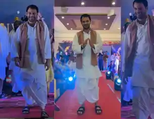 तेजप्रताप यादव का देसी जलवाः धोती-कुर्ता में रैंप वॉक कर जीता लोगों का दिल