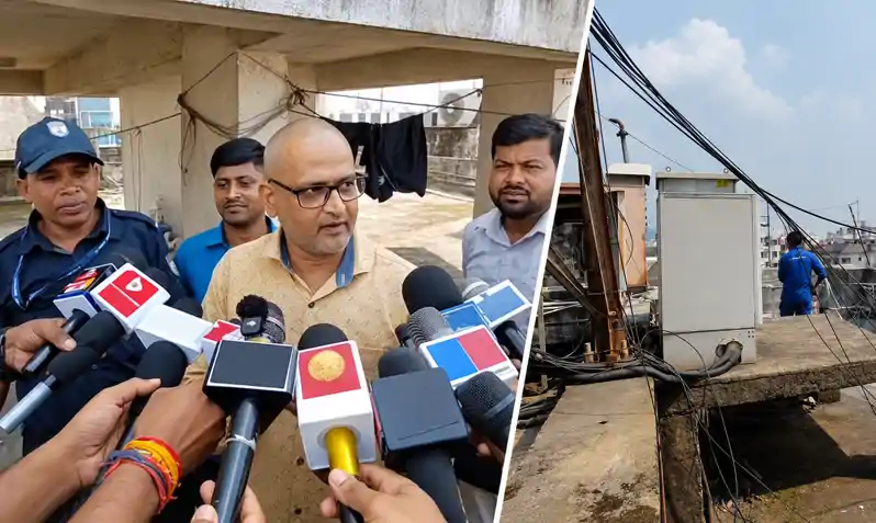 अपार्टमेंट के जनरेटर हाउस में लगी आग, लोगों में मची अफरा-तफरी अपार्टमेंट के जनरेटर हाउस में लगी आग, लोगों में मची अफरा-तफरी