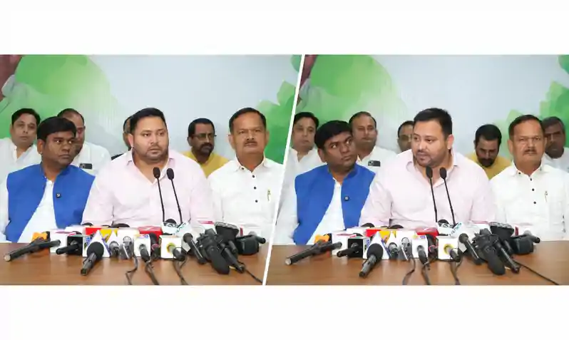 CEC के खिलाफ विपक्ष का 8 को विरोध मार्च, तेजस्वी ने कहा- PM मोदी के इशारे पर ज्ञानेश करते हैं काम CEC के खिलाफ विपक्ष का 8 को विरोध मार्च, तेजस्वी ने कहा- PM मोदी के इशारे पर ज्ञानेश करते हैं काम