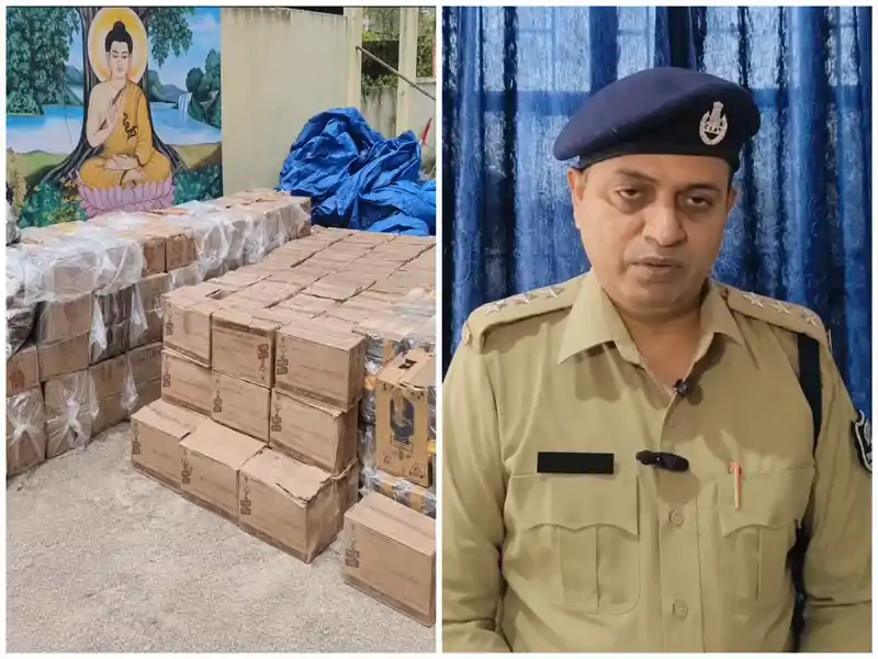 शराब तस्करी के खिलाफ पुलिस की बड़ी कार्रवाई, भारी मात्रा में विदेशी शराब बरामद शराब तस्करी के खिलाफ पुलिस की बड़ी कार्रवाई, भारी मात्रा में विदेशी शराब बरामद