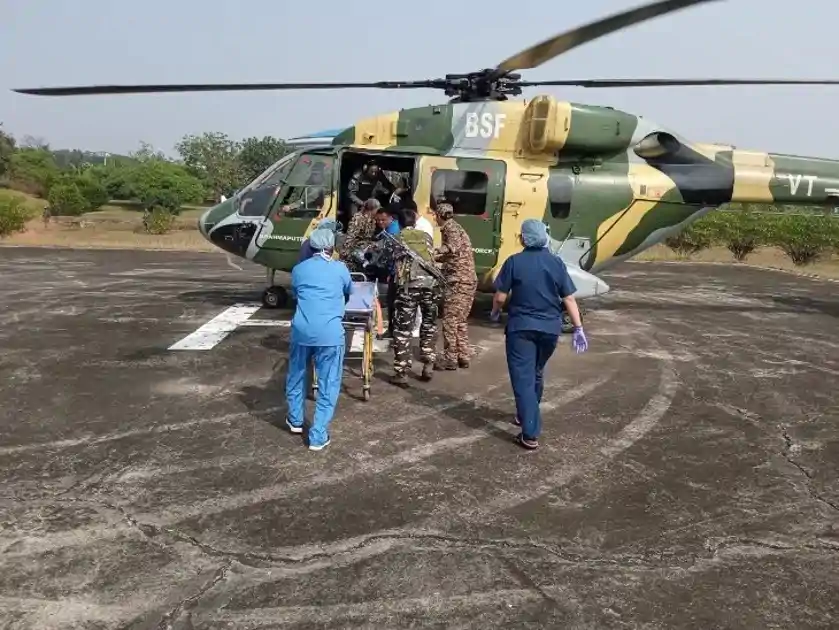 सारंडा में IED ब्लास्ट, सर्च ऑपरेशन के दौरान CRPF जवान घायल