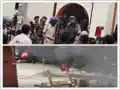 कथित गोलीकांड के बाद बवाल, आक्रोशित ग्रामीणों ने आरोपी के घर में लगाई आग, पुलिस पर भी पथराव