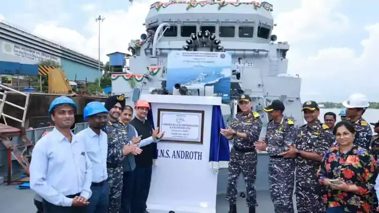 भारतीय नौसेना को आज मिलेगा नया युद्धपोत INS आन्द्रोत, निर्माण में 80% स्वदेशी सामग्री का हुआ है इस्तेमाल