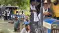 पप्पू यादव बने हैवी ड्राइवर! बाढ़ के पानी में ट्रैक्टर को पलटने से संभाला