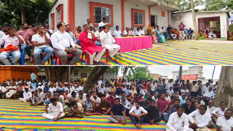 NTPC की CB दक्षिणी कोल परियोजना के खिलाफ केरेडारी में रैयतों का महाजुटान, बोले-जान दे देंगे पर जमीन नहीं देंगे NTPC की CB दक्षिणी कोल परियोजना के खिलाफ केरेडारी में रैयतों का महाजुटान, बोले-जान दे देंगे पर जमीन नहीं देंगे