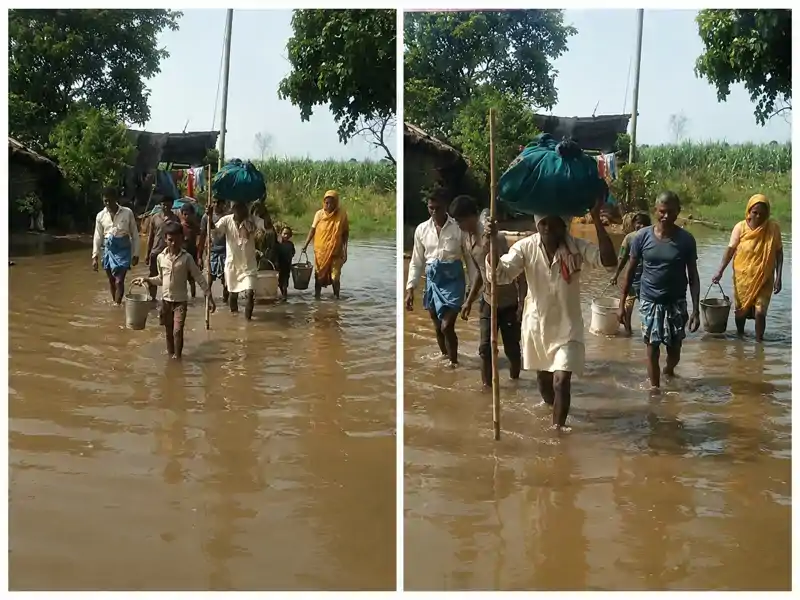 नेपाल में बारिश से उफनाई नदियां, बिहार में बाढ़ से हाहाकार, घरों में घुसा पानी, लोग कर रहे पलायन 