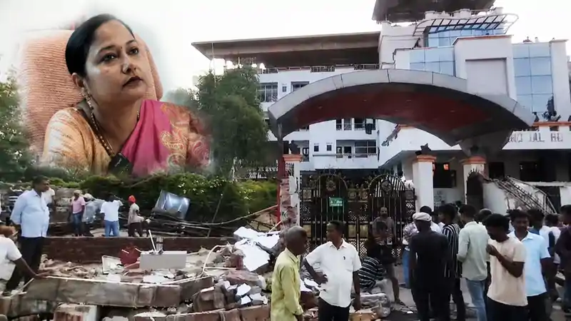 मंत्री श्वेता गुप्ता के आवास पर चला सीएम सम्राट का बुलडोजर, हटाया गया अवैध अतिक्रमण, मचा हड़कंप 