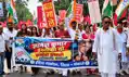राहुल से कथित पुलिस दुर्व्यवहार व CEC के इस्तीफे की मांग पर INDIA गठबंधन का प्रदर्शन