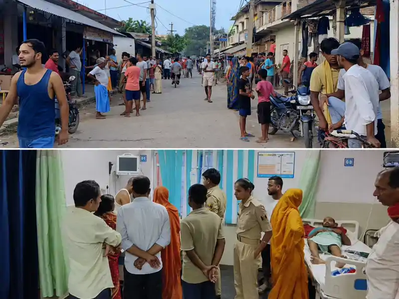 पंचायती के दौरान फायरिंग, दुकान पर बैठी महिला के हाथ में लगी गोली पंचायती के दौरान फायरिंग, दुकान पर बैठी महिला के हाथ में लगी गोली