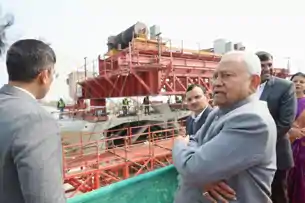 मुख्यमंत्री ने कच्ची दरगाह-बिदुपुर 6 लेन गंगा पुल परियोजना के निर्माण कार्य का लिया जायजा, तेजी से पूर्ण करने का दिया निर्देश