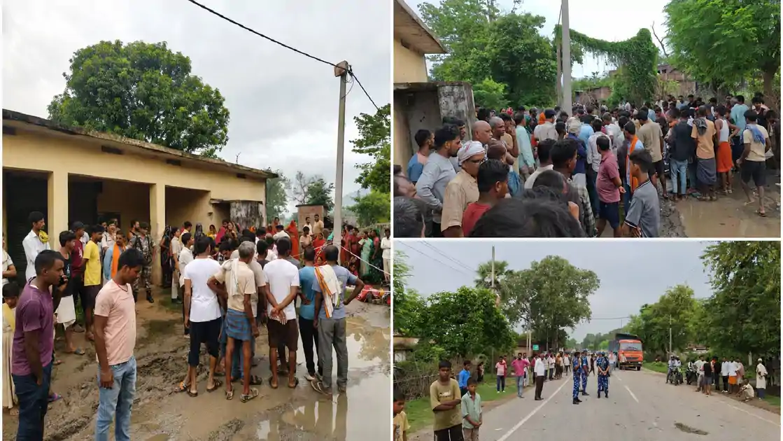 रोहतास में अधेड़ की गला काटकर हत्या, आक्रोशित ग्रामीणों ने किया सड़क जाम 