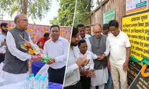 कुंडहित को मिली 2 सौगातें, स्पीकर रवींद्रनाथ महतो ने किया शिलान्यास