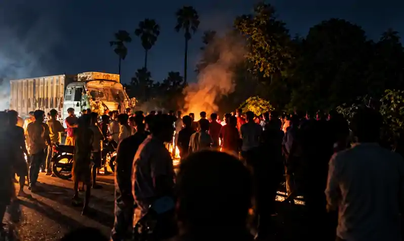 जानलेवा बनी ट्रक की रफ्तार, ओवरटेक कर रहे ट्रक ने मजदूर को रौंदा जानलेवा बनी ट्रक की रफ्तार, ओवरटेक कर रहे ट्रक ने मजदूर को रौंदा