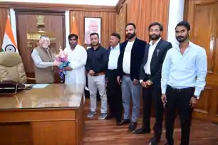 आपकी विकास पार्टी के प्रतिनिधिमंडल ने राज्यपाल से की मुलाक़ात, विभिन्न मांगों को लेकर सौंपा ज्ञापन 