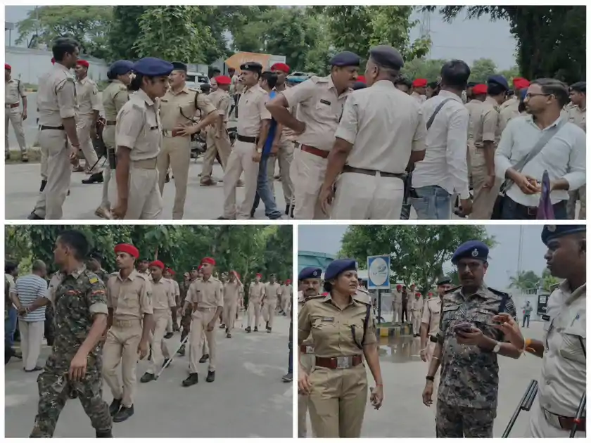 मोतिहारी: HP गैस प्लांट के सामने बड़ा हादसा, भागे भागे पहुंची पुलिस फोर्स 