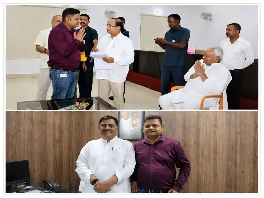 पूर्व मुख्यमंत्री नीतीश कुमार से मिले स्वराज पोस्ट के मैनेजिंग एडिटर अमित झा, बिहार के विकास कार्यों पर जताया आभार
