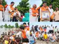 चिराग का भरोसा अभियान: राघोपुर बाढ़ पीड़ितों के बीच पहुंचे मंत्री संजय सिंह, बांटी राहत सामग्री, बोले-सरकार जनता के साथ 