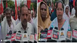 किसान-मजदूर संगठनों का जेल भरो आंदोलन, 19 सूत्री मांगों को लेकर डीएम को सौंपा ज्ञापन किसान-मजदूर संगठनों का जेल भरो आंदोलन, 19 सूत्री मांगों को लेकर डीएम को सौंपा ज्ञापन