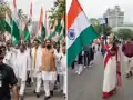 CM सम्राट चौधरी ने थामा तिरंगा, पटना में भव्य तिरंगा यात्रा, दोनों डिप्टी CM रहे गायब