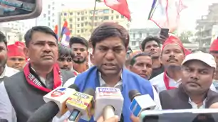 पप्पू सहनी के परिजनों को न्याय दिलाने के लिए बड़ी संख्या में सड़क पर उतरे वीआईपी कार्यकर्ता, एसएसपी से की मुलाकात