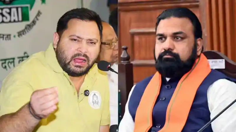 'बड़बोले मुख्यमंत्री में हिम्मत है गुंडे विधायक के खिलाफ कोई कार्रवाई करे?' तेजस्वी का बड़ा हमला 'बड़बोले मुख्यमंत्री में हिम्मत है गुंडे विधायक के खिलाफ कोई कार्रवाई करे?' तेजस्वी का बड़ा हमला