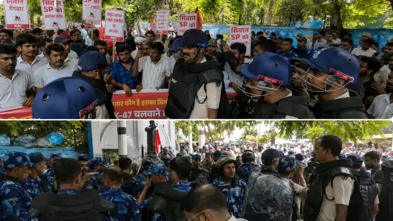 सीवान में एक बार फिर हजारों छात्र उतरे सड़कों पर, पुलिस भी अलर्ट सीवान में एक बार फिर हजारों छात्र उतरे सड़कों पर, पुलिस भी अलर्ट