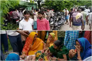 11 हजार वोल्ट तार की चपेट में आने से मजदूर की मौत, सड़क जाम, मुआवजे की मांग 